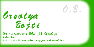 orsolya bojti business card